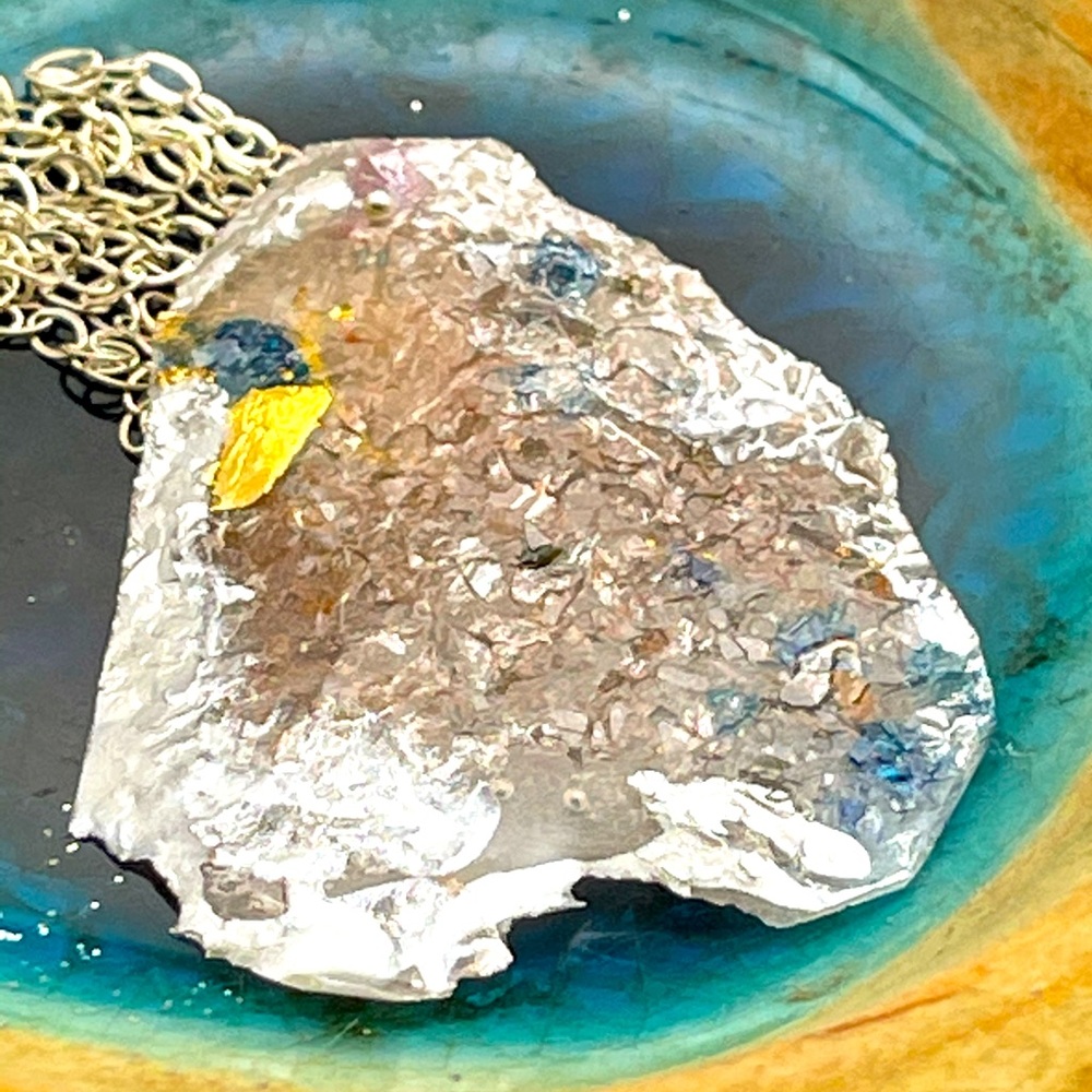 Matana Handmade long sterling silver necklace - Picture 9 of 12
